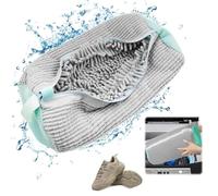 Shoe washing machine bag neaker Cleaning shoe dryer Laundry shoe bag ,Reusable,Shoe washing bag for washing machine and dryer (Gray 1PCS)