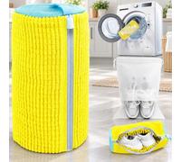 Shoe Washing Machine Bag, Reusable Laundry Shoe Bag for Washer and Dryer | Reusable Shoe Cleaning Bag for Sneakers,Tennis Shoes,With Self-locking Zipper, Microfiber Inside