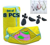 Shoe Washing Machine Bag, Reusable Laundry Shoe Bag, Unbloo Shoe Bag, Sneaker Gym Shoes Washer, Tennis Cleaner Wash, Unstain Slippers, Cleaning, Dryer (8 - PCS Complete Set for Easy Washing & Drying!,