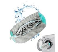 Shoe Washing Machine Bag, Reusable Trainer Washing Machine Bag for All Shoe Types & Sizes, 360° Wrap-Around Cleaning,Shoe Cleaning Bag, Shoe Washing Bag for Washer & Dryer (GREY - 1PCS)
