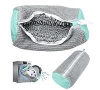 Shoe Washing Machine Bag:Shoe Washing Bag for Dryer & Washer, 2pcs Reusable Laundry Shoe Bag for Sneaker Tennis Shoes Unstain Cleaner Kit XXL (Grey)