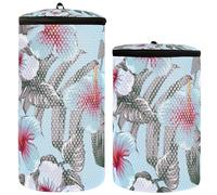 Shoe Washing Machine Bag Sneaker Washing Machine Bag Set of 2 Shoe Washing Bags For Laundry Tennis Shoe Washing Bag Tropical Floral Pattern, Multi, One Size, Modern