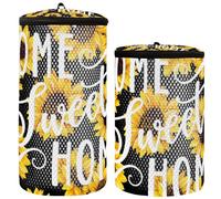 Shoe Washing Machine Bag Sneakers Washing Machine Bag Set of 2 Mesh Laundry Bag For Shoes Tennis Shoe Washing Bag Yellow Sunflowers Flower Sweet Home, Multi, One Size, Modern