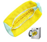 Shoe Washing Machine Bag, Trainer Sneaker Laundry Shoes Bag for Washing Machine Shoe Cleaning Bag Reusable with Zipper(1PC) (Yellow)