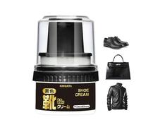 Shoe Wax - Long Lasting Gloss Paint 50ml with Applicator - Care for Boots, Leather, Coats, Seats, Sofas, Bags | Protection and Lasting Shine | Leather Care Accessories for Home and Travel, Black Shoe