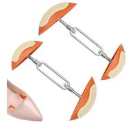 Shoe Widener Carrier - ABS Zinc Alloy 11 x 5.5 cm | Adjustable Shoe Separator Leather Shoes Kids Shoes Sports Shoes High Heels - Portable Home Travel Everyday Comfort Accessories Pair Orange