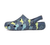 Shoe Zone - Boys Navy Dinosaur Print Slip On EVA Clog - Size 10 Child UK - Blue