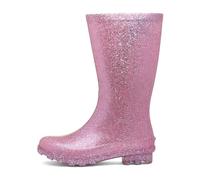 Shoe Zone - Girls Pink Glitter Welly - Size 3 UK - Pink