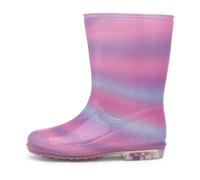 Shoe Zone - Girls Pink & Lilac Rainbow Welly - Size 11 Child UK - Pink