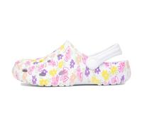 Shoe Zone - Girls White Flower Print Slip On EVA Clog - Size 6 Child UK - Multicolour
