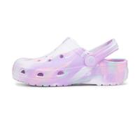 Shoe Zone - Girls White Multi Marble Slip On EVA Clog - Size 13 Child UK - Multicolour