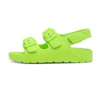 Shoe Zone - Kids Lime Double Buckle EVA Sandal - Size 7 Child UK - Green