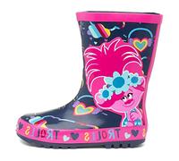Shoe Zone Trolls Pandan Kids Purple Welly - Size 11 Child UK - Multicolour
