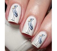 Shoebill Bird Nail Art Decal Sticker