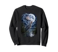 Shoebill Howling At The Moon African Bird Wildlife Sweatshirt