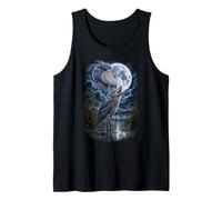 Shoebill Howling At The Moon African Bird Wildlife Tank Top