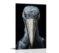 Shoebill Stork Bird Wall Art Poster, Glossy Canvas Art Print, Modern Decorative Wall Art for Living Room Bathroom Kitchen Room 20x30inch(50x75cm)