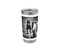Shoebill Stork Meets Jurassic Road Stainless Steel Insulated Tumbler