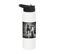Shoebill Stork Meets Jurassic Road Stainless Steel Insulated Water Bottle