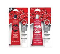 Shoegoo Shoe Repair 3.7 oz. 2-Pack (1 Clear, 1 Black)