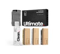 SHOEGR Ultimate Shoe Cleaning Kit | Suitable for Sneaker, Nubuck, Canvas, Knit, Trainers, Multi-Material & Suede | Shoe care kit-Cleaning Solution, Brushes & Microfiber Towel | Shoe Cleaner