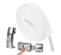 Shoelaces No Tie,Stretch Boot Laces Knotless | Elastic Shoe Strings with Metal Press Buckle for Kids, Adults, Seniors, and