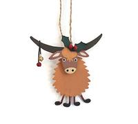 Shoeless Joe - Christmas Highland Coo Hanger