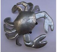 Shoeless Joe Colin the Crab Decorative Ornament in Silver Tin * Nautical Decor