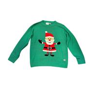 Shoeless Joe Crazy Granny Green Santa Christmas Jumper - Choice Of Size S, M, L, Xl