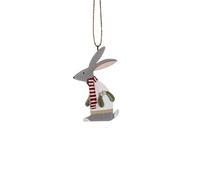 Shoeless Joe Hare in White Jumper Christmas Tree Decoration