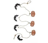 Shoeless Joe Pumpkin and Bat Halloween Garland