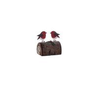 Shoeless Joe Robins on Yule Log Christmas Decoration