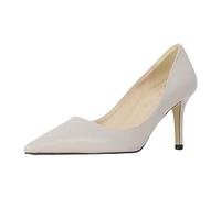 Shoes 1 Women's Closed Toe Pumps Women's Pumps Stiletto Pointed Toe Evening Shoes Wedding Prom Bride Work Bride Bridesmaid Guest Trendy Elegant Comfortable Elegant Shoes Women's Flat, gray, 4 UK