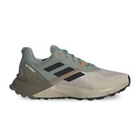 adidas Men's Terrex Soulstride Trail Running Shoes, Silver Green/core Black/semi Impact Orange, 8.5 UK