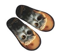Shoes Cute Owl Baby Reusable Sliders Cotton Slippers For Big Kid Adult Home L