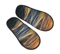 Shoes Dawn Ocean Waves With Mute Sole Cotton Slippers Warm Slippers For Big Kid Adult Home M
