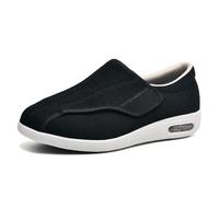 Shoes for Arthritis in The Feet Adjustable Breathable Air Cushion Non- Slip Walking Shoes Mens Wide Width Diabetic Shoes for Elderly Plantar Fasciitis Edema Swollen Feet,37