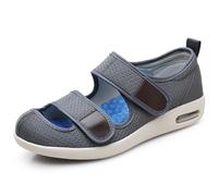Shoes for Arthritis in The Feet Adjustable Breathable Air Cushion Non- Slip Walking Shoes Mens Wide Width Diabetic Shoes for Elderly Plantar Fasciitis Edema Swollen Feet,40