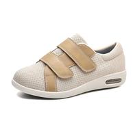 Shoes for Arthritis in The Feet Adjustable Breathable Air Cushion Non- Slip Walking Shoes Mens Wide Width Diabetic Shoes for Elderly Plantar Fasciitis Edema Swollen Feet,38