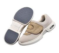 Shoes for Arthritis in the Feet Memory Foam Extra Wide Sandals Swollen Ladies Disability Womens Bunion Women Sport and Outdoor Diabetic Fit Trainers Slip On Toe Box Air Cushion(Beige,6.5 UK)