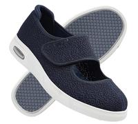 Shoes for Arthritis in The Feet Women with Swollen Extra Wide Fit Trainers Women's Orthopedic Men Soft Ladies Walking Mens Slip on Loafers Causal,Blue,36 EU