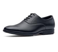 Shoes for Crews Ambassador II - Comfortable Work Shoes Made of Leather, Padded Insoles, Slip-Resistant Outsole, Classic Style for The Office, OB SR - for Men Black