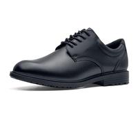 Shoes for Crews Cambridge GL - Comfortable Leather Work Shoes, Cushioned Insoles, Anti-Slip Outsole, Classic Style for Office, OB E SR - for Men Black