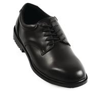 Shoes For Crews Men`s Dress Shoes in Black Leather Upper - Water Resistant
