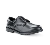 Shoes For Crews Men`s Dress Shoes in Black Leather Upper - Water Resistant