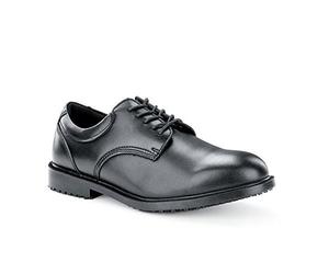 Shoes For Crews Men`s Dress Shoes in Black Leather Upper - Water Resistant
