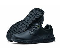 Shoes for Crews Saloon II ECO Men - Stylish, Casual lace-up Shoe, Secure fit, Slip-Resistant, Water Repellent, Leather, OB E SR - for Men Black