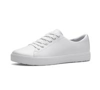 Shoes for Crews Old School Low-Rider IV, Shoes for Women and Men with Non Slip Outsole, Water Repellent and Lightweight Work Trainers White
