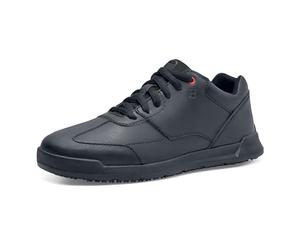 Shoes for Crews Women's Slip-Resistant Work Sneakers - Comfortable, Water-Repellant, Non-Slip, Removable Insoles - Ideal for Restaurant, Catering Kitchen, Chef-Footwear, Waitress - Liberty Black