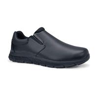 Shoes for Crews Work Shoes Cater II Men - Stylish and Casual Slip-on Shoes, Secure fit, Slip-Resistant, Water-Repellent, Leather, OB E SR - for Men